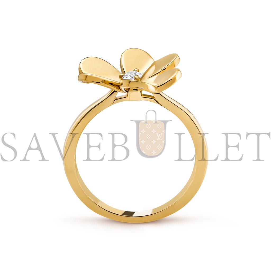 V*N CL*F arpels frivole ring, 1 flower, small model - yellow gold  vcarp2ds00